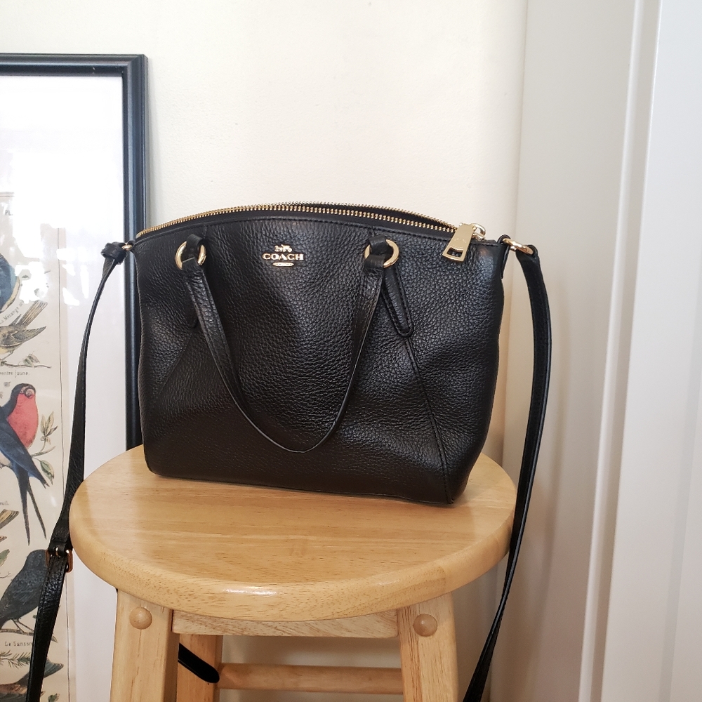 Coach Mini Kelsey Crossbody Satchel | Black
